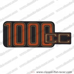 Sticker 1000 cc-liseret doré sur cache batterie BMW R100 piéce détachée neuve moto BMW ancienne