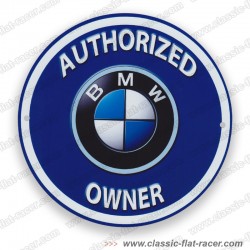 Plaque publicitaire / logo BMW OWNER: 19 cm : auto-moto