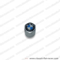 Bouchon de valve chromé logo constructeur: BMW R 24 à K100 + Nine T accessoire moto BMW