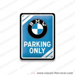 Plaque murale déco vintage BMW parking only 15x20 cm: R24 à R100 et / K