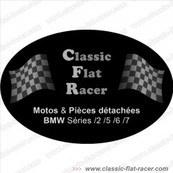 Sticker auto-collant type vintage Classic flat racer pour BMW R24 à R100/7