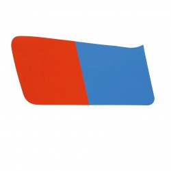 Sticker de réservoir coté gauche: bleu / rouge :BMW R65-R80 GS