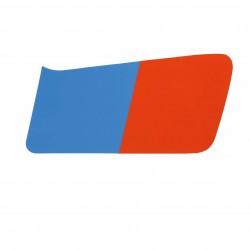 Sticker de réservoir coté droit : bleu / rouge :BMW R65-R80 GS