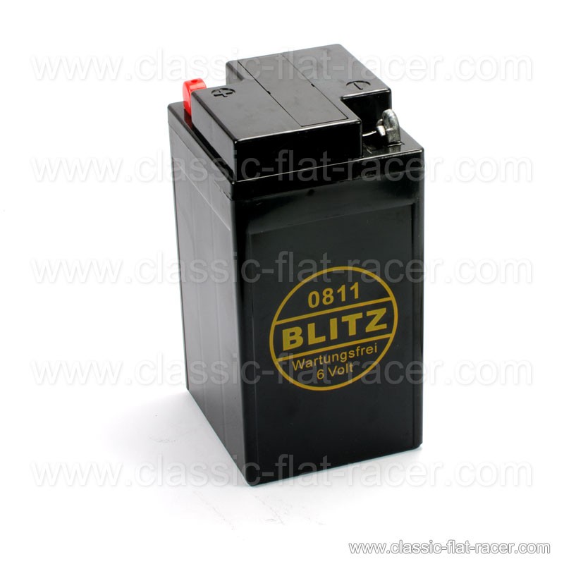 Batterie gel 6V-12 Ah Blitz + couvercle : R24 à R69S - Classic Flat Racer -  Michael Zeler